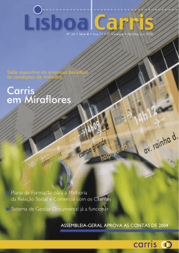 Revista Lisboa Carris N.º 44, Série III, Ano 11, 2º Trimestre