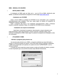 SIMA &ndash; MANUAL DO USU&Aacute;RIO &bull; INSTALANDO O SIMA A