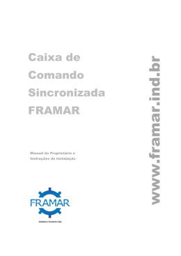 Manual da Caixa de Comando Sincronizada Framar.