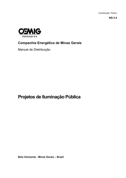 Projetos de Ilumina&ccedil;&atilde;o P&uacute;blica