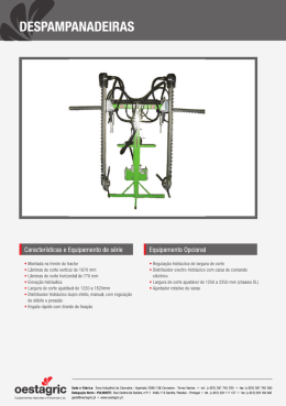 Page 1 / \DESPAM PANADEIRAS Características e Equipamento de