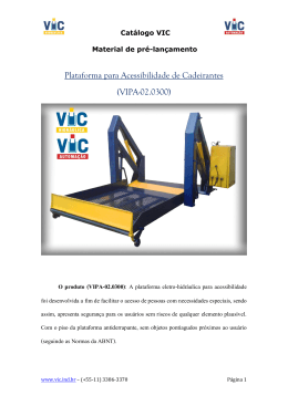Plataforma para Acessibilidade de Cadeirantes (VIPA-02.0300