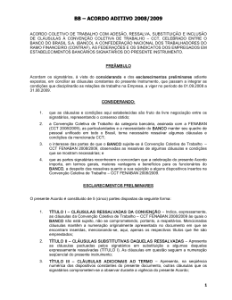 Acordo Aditivo - Banco do Brasil