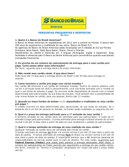 1 PERGUNTAS FREQUENTES E RESPOSTAS