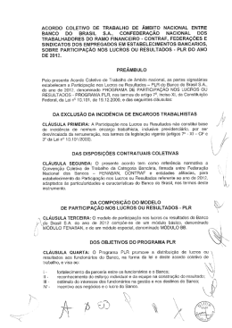 Acordo - PLR