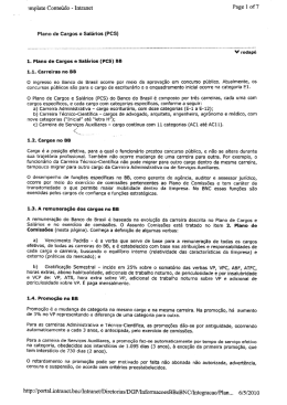 Plano de Cargos e Sal&aacute;rios (PCS)