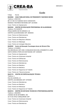 Institui&ccedil;&otilde;es de ensino - Crea-BA