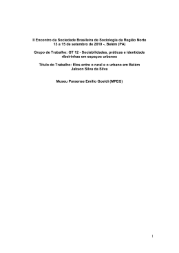 Acesse o artigo completo aqui - II Encontro da Sociedade Brasileira