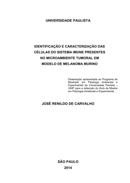 Identifica&ccedil;&atilde;o e caracteriza&ccedil;&atilde;o das c&eacute;lulas do sistema imune