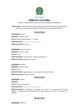 Fevereiro de 2013 - Gilberto Carvalho - Secretaria