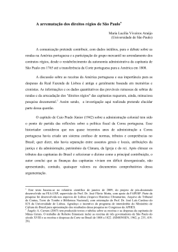 A arremata&ccedil;&atilde;o dos direitos r&eacute;gios de S&atilde;o Paulo