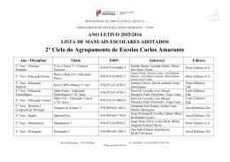 2&ordm; Ciclo do Agrupamento de Escolas Carlos Amarante