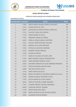 EDITAL PPPG Nº 51/2014 CURSO DE ESPECIALIZAÇÃO EM