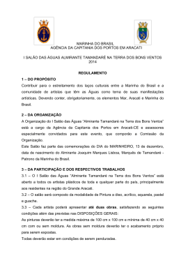 MARINHA DO BRASIL AG&Ecirc;NCIA DA CAPITANIA DOS PORTOS EM