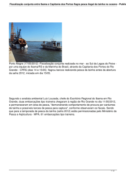 Fiscalização conjunta entre Ibama e Capitania dos Portos flagra