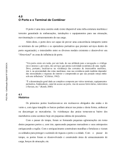 4.0 O Porto e o Terminal de Cont&ecirc;iner - Maxwell - PUC-Rio
