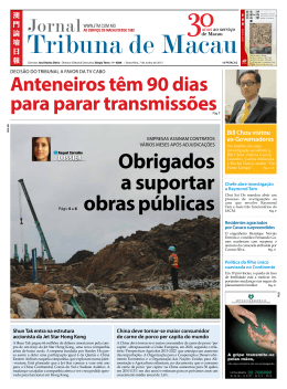 Obrigados a suportar obras públicas