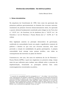 Rights of Communities - Portuguese