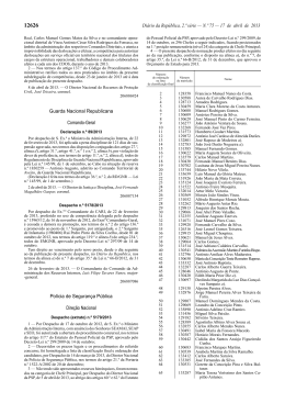 Despacho N&ordm; 13871 Lista de Promo&ccedil;&otilde;es a Chefe Principal