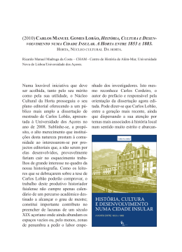 Carlos Manuel Gomes Lob&atilde;o, Hist&oacute;ria, cultura e desenvolvimento