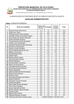 Vila Pav&atilde;o-ES Resultado final