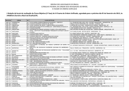 Edital de horário e locais da prova objetiva - OAB-Go