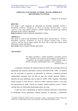A PRINCESA E OS TOUROS: FUTEBOL, SIGNOS