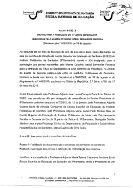 Ata n&ordm;1 - Instituto Polit&eacute;cnico de Santar&eacute;m