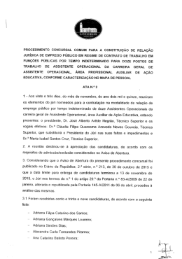 neooeoimemo CONCURSAT. comum PARA A oonsnmrçâo os