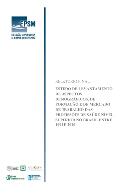 relatório final - epsm - nescon - Universidade Federal de Minas Gerais