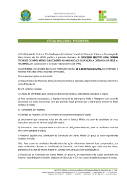 Edital 005.5 - Resultado da 1&ordf; chamada e informa&ccedil;&otilde;es da