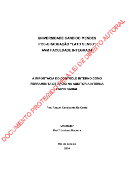 documento protegido pela lei de direito autoral