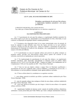 Lei 6810/2007 - Prefeitura Municipal de Caxias do Sul