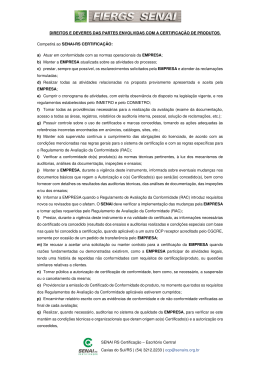 SENAI RS Certifica&ccedil;&atilde;o &ndash; Escrit&oacute;rio Central Caxias do Sul/RS | (54