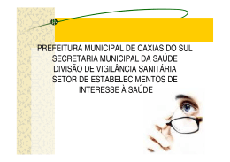 PREFEITURA MUNICIPAL DE CAXIAS DO SUL SECRETARIA