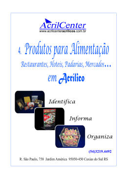 4. Catálogo de Alimentação - acrilcenteracrilicos.com.br