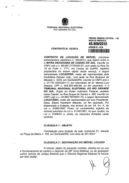 Contratação - Tribunal Regional Eleitoral do Rio Grande do Sul