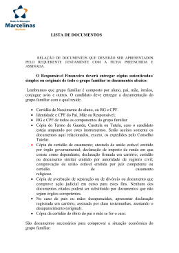 documentos - Colégio Santa Marcelina