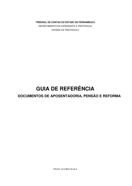 guia de referência - Tribunal de Contas do Estado de Pernambuco