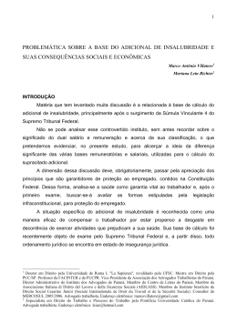 problem&aacute;tica sobre a base do adicional de insalubridade e suas