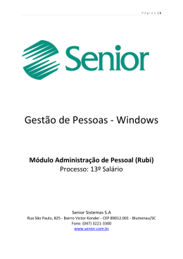 13&ordm; Sal&aacute;rio 2015
