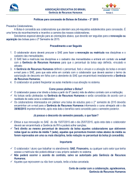 POLITICA - BOLSA DE ESTUDOS