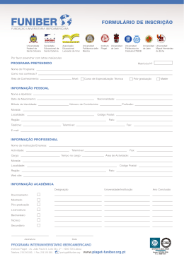 Poderá encontrar aqui a ficha de inscrição.