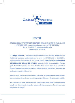 EDITAL - Col&eacute;gio Anchieta