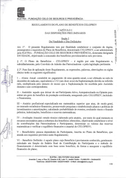 ELETRA - FUNDA&Ccedil;&Atilde;O CELG DE SEGUROS E PREVID&Ecirc;NCIA