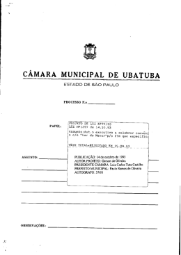 LF - 1993 - C&acirc;mara Municipal de Ubatuba