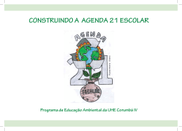 CONSTRUINDO A AGENDA 21 ESCOLAR