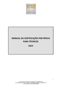 icss - instituto de certifica&ccedil;&atilde;o dos profissionais da seguridade social