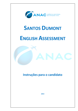 Instru&ccedil;&otilde;es para o Candidato