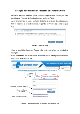 Manual de Inscrição